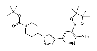 tert-butyl 4-[4-[6-amino-5-(4,4,5,5-tetramethyl-1,3,2-dioxaborolan-2-yl)pyridin-3-yl]pyrazol-1-yl]piperidine-1-carboxylate CAS:1175270-50-4 manufacturer & supplier