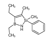 4,5-diethyl-2,3-dimethyl-2-phenyl-1H-1,2,5-azasilaborole_122293-31-6