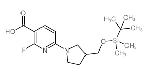 6-[3-[[tert-butyl(dimethyl)silyl]oxymethyl]pyrrolidin-1-yl]-2-fluoropyridine-3-carboxylic acid CAS:1228666-21-4 manufacturer & supplier