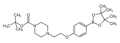 tert-butyl 4-[2-[4-(4,4,5,5-tetramethyl-1,3,2-dioxaborolan-2-yl)phenoxy]ethyl]piperazine-1-carboxylate CAS:1310404-00-2 manufacturer & supplier