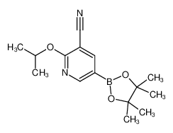 2-propan-2-yloxy-5-(4,4,5,5-tetramethyl-1,3,2-dioxaborolan-2-yl)pyridine-3-carbonitrile CAS:1355067-82-1 manufacturer & supplier