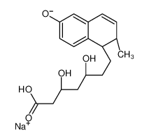 sodium,(3R,5R)-3,5-dihydroxy-7-[(1S,2S)-6-hydroxy-2-methyl-1,2-dihydronaphthalen-1-yl]heptanoate CAS:136590-28-8 manufacturer & supplier