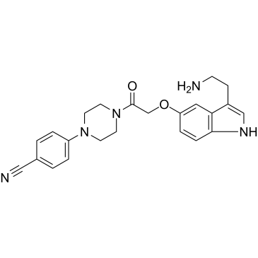 4-(4-(2-(3-(2-氨基乙基)-1h-吲哚-5-基氧基)乙酰基)哌嗪-1-基)苯甲腈