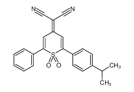 2-[1,1-dioxo-2-phenyl-6-(4-propan-2-ylphenyl)thiopyran-4-ylidene]propanedinitrile CAS:174493-15-3 manufacturer & supplier