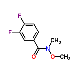 3,4-DIFLUORO-N-METHOXY-N-METHYLBENZAMIDE CAS:188345-25-7 manufacturer & supplier