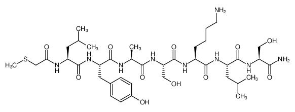 L-Serinamide,N-[(methylthio)acetyl]-L-leucyl-L-tyrosyl-L-alanyl-L-seryl-L-lysyl-L-leucyl- CAS:191932-71-5 manufacturer & supplier