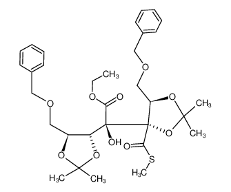 ethyl [2R,2(1R,2S),3S,4R]-5-benzyloxy-2-[3-benzyloxy-1,2-(dimethylmethylenedioxy)propyl]-3,4-(dimethylmethylenedioxy)-2-hydroxy-3-(methylthio)carbonylpentanoate CAS:191934-93-7 manufacturer & supplier