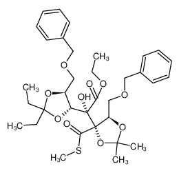 ethyl [2S,2(1R,2S),3S,4R]-5-benzyloxy-2-[3-benzyloxy-1,2-(diethylmethylenedioxy)propyl]-3,4-(dimethylmethylenedioxy)-2-hydroxy-3-(methylthio)carbonylpentanoate CAS:191935-18-9 manufacturer & supplier