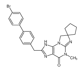 2'-((4'-bromo-[1,1'-biphenyl]-4-yl)methyl)-5'-methyl-1'H,8'H-spiro[cyclopentane-1,7'-imidazo[2,1-b]purin]-4'(5'H)-one CAS:191936-43-3 manufacturer & supplier