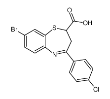 8-bromo-4-(4-chlorophenyl)-2,3-dihydrobenzo[b][1,4]thiazepine-2-carboxylic acid CAS:191937-17-4 manufacturer & supplier