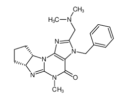 (6aR,9aS)-2-[(N,N-dimethylamino)methyl]-5,6a,7,8,9,9a-hexahydro-5-methyl-3-(phenylmethyl)cyclopent[4,5]imidazo[2,1-b]purin-4(3H)-one CAS:191982-44-2 manufacturer & supplier