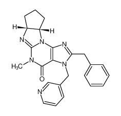 (6aR,9aS)-2-benzyl-5-methyl-3-(pyridin-3-ylmethyl)-5,6a,7,8,9,9a-hexahydrocyclopenta[4,5]imidazo[2,1-b]purin-4(3H)-one CAS:191982-63-5 manufacturer & supplier