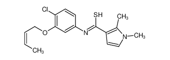 N-[3-[(E)-but-2-enoxy]-4-chlorophenyl]-1,2-dimethylpyrrole-3-carbothioamide CAS:191984-51-7 manufacturer & supplier