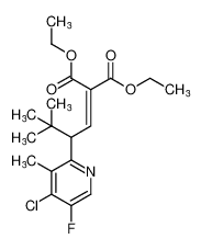 diethyl 2-(2-(4-chloro-5-fluoro-3-methylpyridin-2-yl)-3,3-dimethylbutylidene)malonate CAS:191988-79-1 manufacturer & supplier