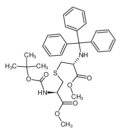 (R)-3-((R)-2-tert-Butoxycarbonylamino-2-methoxycarbonyl-ethylsulfanyl)-2-(trityl-amino)-propionic acid methyl ester CAS:191993-94-9 manufacturer & supplier