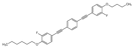 Benzene,1-[(4-butoxy-3-fluorophenyl)ethynyl]-4-[[3-fluoro-4-(hexyloxy)phenyl]ethynyl]- CAS:192005-73-5 manufacturer & supplier