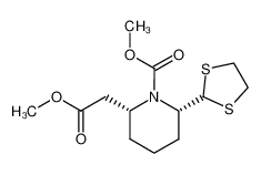 methyl (2R,6S)-(+)-6-(1,3-dithiolan-2-yl)-1-methoxycarbonylpiperidin-2-ylethanoate CAS:192053-54-6 manufacturer & supplier