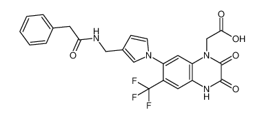 2-(2,3-dioxo-7-(3-((2-phenylacetamido)methyl)-1H-pyrrol-1-yl)-6-(trifluoromethyl)-3,4-dihydroquinoxalin-1(2H)-yl)acetic acid CAS:192121-04-3 manufacturer & supplier