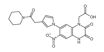 2-(6-nitro-2,3-dioxo-7-(3-(2-oxo-2-(piperidin-1-yl)ethyl)-1H-pyrrol-1-yl)-3,4-dihydroquinoxalin-1(2H)-yl)acetic acid CAS:192121-15-6 manufacturer & supplier