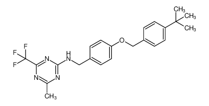 N-(4-((4-(tert-butyl)benzyl)oxy)benzyl)-4-methyl-6-(trifluoromethyl)-1,3,5-triazin-2-amine CAS:192125-22-7 manufacturer & supplier