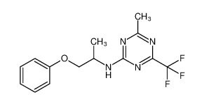 4-methyl-N-(1-phenoxypropan-2-yl)-6-(trifluoromethyl)-1,3,5-triazin-2-amine CAS:192125-53-4 manufacturer & supplier