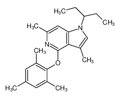 4-(mesityloxy)-3,6-dimethyl-1-(pentan-3-yl)-1H-pyrrolo[3,2-c]pyridine CAS:192129-39-8 manufacturer & supplier