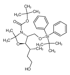 (4R,5R)-4-(tert-Butyl-diphenyl-silanyloxymethyl)-5-((R)-3-hydroxy-1-methyl-propyl)-2,2-dimethyl-oxazolidine-3-carboxylic acid tert-butyl ester CAS:192129-52-5 manufacturer & supplier