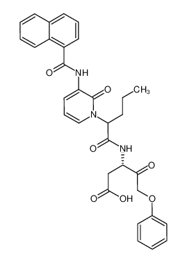 (3S)-3-(2-(3-(1-naphthamido)-2-oxopyridin-1(2H)-yl)pentanamido)-4-oxo-5-phenoxypentanoic acid CAS:192137-32-9 manufacturer & supplier