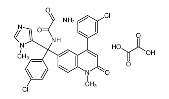 N1-((4-chlorophenyl)(4-(3-chlorophenyl)-1-methyl-2-oxo-1,2-dihydroquinolin-6-yl)(1-methyl-1H-imidazol-5-yl)methyl)oxalamide oxalate CAS:192186-31-5 manufacturer & supplier