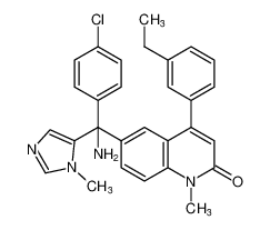 6-(amino(4-chlorophenyl)(1-methyl-1H-imidazol-5-yl)methyl)-4-(3-ethylphenyl)-1-methylquinolin-2(1H)-one CAS:192186-61-1 manufacturer & supplier