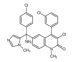 6-(amino(4-chlorophenyl)(1-methyl-1H-imidazol-5-yl)methyl)-3-chloro-4-(3-chlorophenyl)-1-methylquinolin-2(1H)-one CAS:192187-10-3 manufacturer & supplier