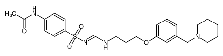 (E)-N-(4-(N-(((3-(3-(piperidin-1-ylmethyl)phenoxy)propyl)amino)methylene)sulfamoyl)phenyl)acetamide CAS:192195-68-9 manufacturer & supplier