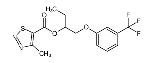 1-(3-(trifluoromethyl)phenoxy)butan-2-yl 4-methyl-1,2,3-thiadiazole-5-carboxylate CAS:192201-50-6 manufacturer & supplier