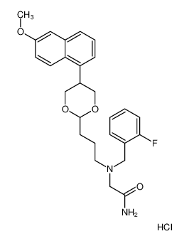 2-((2-fluorobenzyl)(3-(5-(6-methoxynaphthalen-1-yl)-1,3-dioxan-2-yl)propyl)amino)acetamide hydrochloride CAS:192202-55-4 manufacturer & supplier