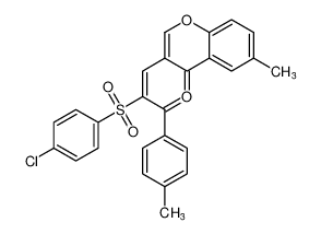 (E)-3-(2-((4-chlorophenyl)sulfonyl)-3-oxo-3-(p-tolyl)prop-1-en-1-yl)-6-methyl-4H-chromen-4-one CAS:192209-14-6 manufacturer & supplier