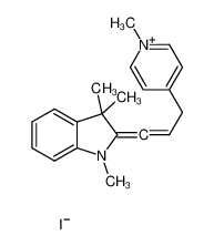 1,3,3-trimethyl-2-[3-(1-methylpyridin-1-ium-4-yl)prop-1-enylidene]indole,iodide CAS:19221-06-8 manufacturer & supplier