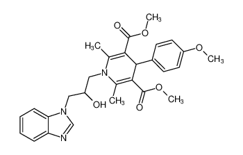 dimethyl 1-(3-(1H-benzo[d]imidazol-1-yl)-2-hydroxypropyl)-4-(4-methoxyphenyl)-2,6-dimethyl-1,4-dihydropyridine-3,5-dicarboxylate CAS:192215-30-8 manufacturer & supplier