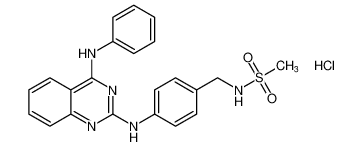 N-(4-((4-(phenylamino)quinazolin-2-yl)amino)benzyl)methanesulfonamide hydrochloride CAS:192215-33-1 manufacturer & supplier