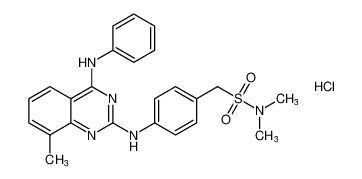 N,N-dimethyl-1-(4-((8-methyl-4-(phenylamino)quinazolin-2-yl)amino)phenyl)methanesulfonamide hydrochloride CAS:192215-71-7 manufacturer & supplier