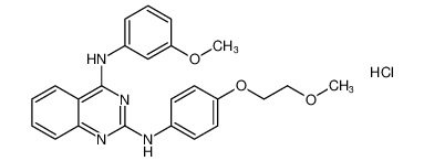 N2-(4-(2-methoxyethoxy)phenyl)-N4-(3-methoxyphenyl)quinazoline-2,4-diamine hydrochloride CAS:192216-23-2 manufacturer & supplier