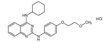 N4-cyclohexyl-N2-(4-(2-methoxyethoxy)phenyl)quinazoline-2,4-diamine hydrochloride CAS:192216-29-8 manufacturer & supplier