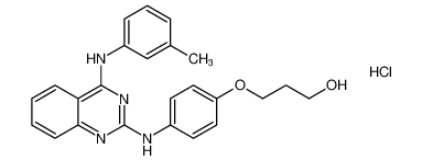 3-(4-((4-(m-tolylamino)quinazolin-2-yl)amino)phenoxy)propan-1-ol hydrochloride CAS:192216-36-7 manufacturer & supplier