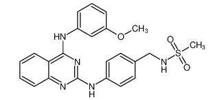 N-(4-((4-((3-methoxyphenyl)amino)quinazolin-2-yl)amino)benzyl)methanesulfonamide CAS:192216-99-2 manufacturer & supplier