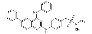 N,N-dimethyl-1-(4-((6-phenyl-4-(phenylamino)quinazolin-2-yl)amino)phenyl)methanesulfonamide CAS:192217-04-2 manufacturer & supplier