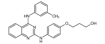 3-(4-((4-(m-tolylamino)quinazolin-2-yl)amino)phenoxy)propan-1-ol CAS:192217-84-8 manufacturer & supplier