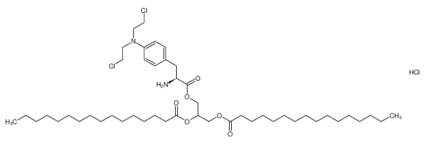 L-Phenylalanine, 4-[bis(2-chloroethyl)amino]-,2,3-bis[(1-oxohexadecyl)oxy]propyl ester, monohydrochloride CAS:192223-78-2 manufacturer & supplier