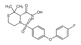 (S)-4-((4-(4-fluorophenoxy)phenyl)sulfonyl)-N-hydroxy-2,2-dimethylthiomorpholine-3-carboxamide CAS:192329-62-7 manufacturer & supplier