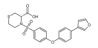 (S)-4-((4-(4-(furan-3-yl)phenoxy)phenyl)sulfonyl)thiomorpholine-3-carboxylic acid CAS:192330-55-5 manufacturer & supplier