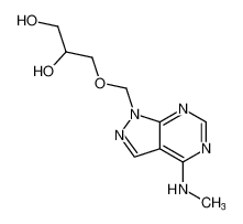 3-((4-(methylamino)-1H-pyrazolo[3,4-d]pyrimidin-1-yl)methoxy)propane-1,2-diol CAS:192369-86-1 manufacturer & supplier