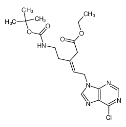 (Z)-3-(2-tert-Butoxycarbonylamino-ethyl)-5-(6-chloro-purin-9-yl)-pent-3-enoic acid ethyl ester CAS:192370-35-7 manufacturer & supplier